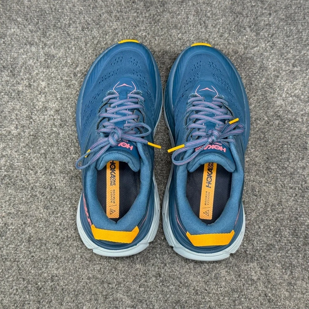 Hoka Stinson ATR 6 Trail Running Shoes Women's 8 Moroccan Blue Saffron Athletic